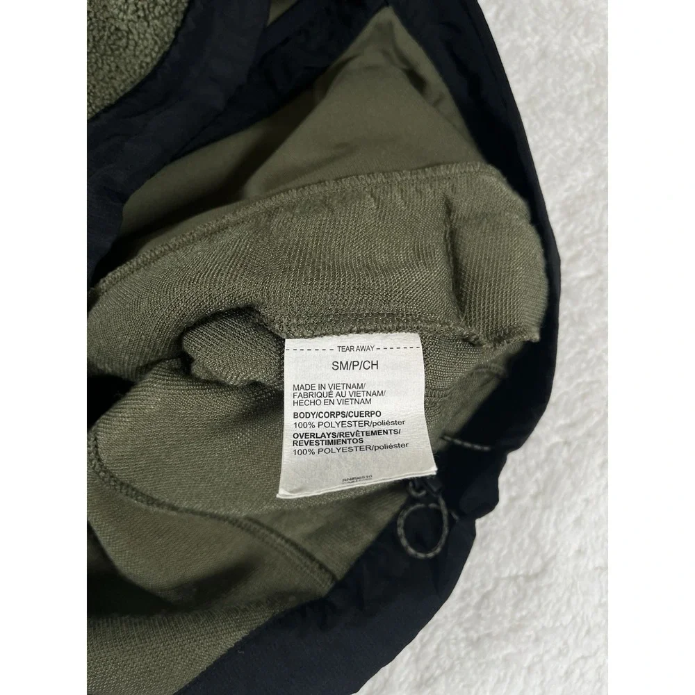 Under Armour Mission Boucle Green Fleece Full Zip Mock Sherpa Vest Men's‎ Small